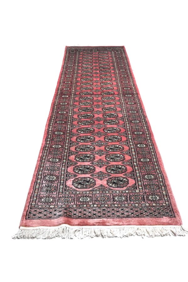 Handknotted Bokhara Runner 79x300cm / 2'7''x9'10'' / Wool - Image 3