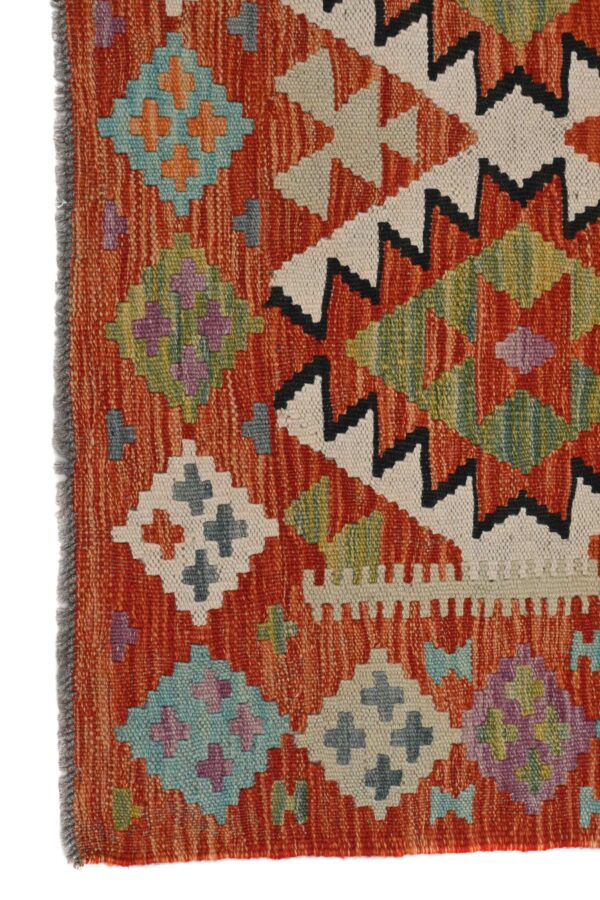 Afghan Kilim 176cm x 111cm / 5ft 9in x 3ft 8in - Image 3