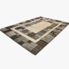 Darya Natural Colour Animal Print Handknotted Afghan Rug 295cm x 205cm / 9ft 8in x 6ft 9in - Image 4