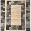 Darya Natural Colour Animal Print Handknotted Afghan Rug 295cm x 205cm / 9ft 8in x 6ft 9in