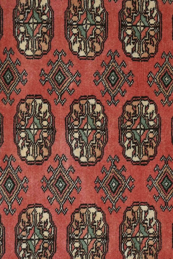 Bokhara Handknotted Pink Terracotta Rug 186cm x 127cm /6ft 2in x 4ft 2in - Image 3