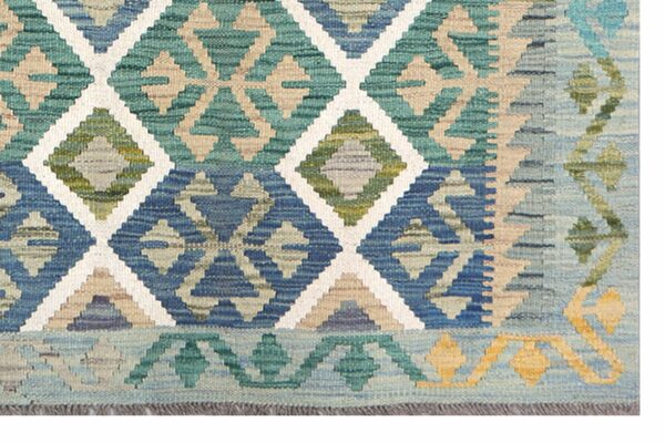 Afghan Kilim 190cm x 127cm / 6ft 3in x 4ft 2in - Image 3