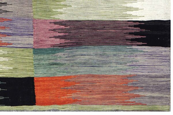 Handwoven Afghan Modern Kilim 170x240cm / 5'7''x7'11'' / Wool - Image 3